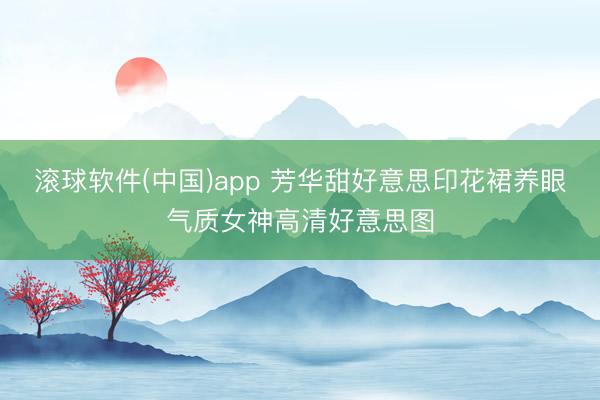 滚球软件(中国)app 芳华甜好意思印花裙养眼气质女神高清好意思图