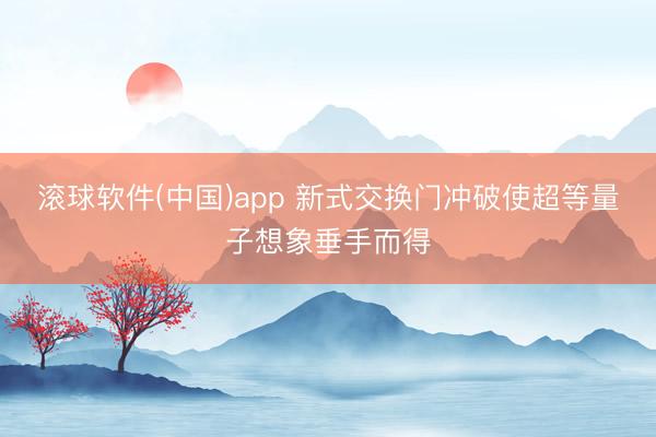 滚球软件(中国)app 新式交换门冲破使超等量子想象垂手而得