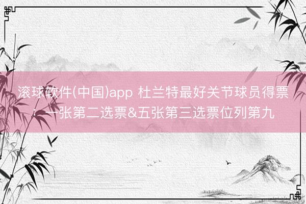滚球软件(中国)app 杜兰特最好关节球员得票：一张第二选票&五张第三选票位列第九