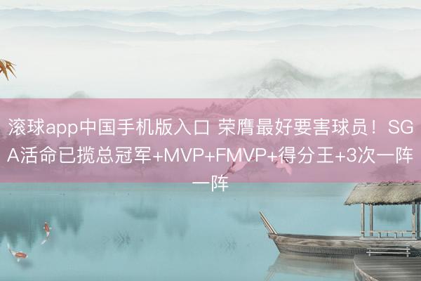 滚球app中国手机版入口 荣膺最好要害球员！SGA活命已揽总冠军+MVP+FMVP+得分王+3次一阵