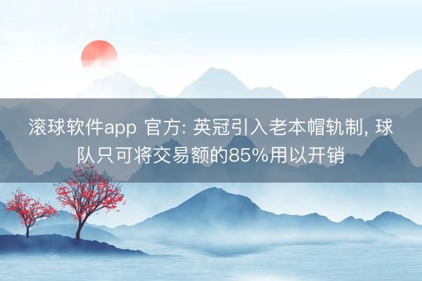 滚球软件app 官方: 英冠引入老本帽轨制， 球队只可将交易额的85%用以开销