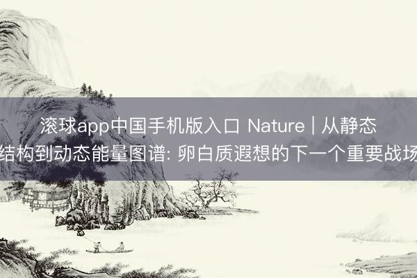 滚球app中国手机版入口 Nature | 从静态结构到动态能量图谱: 卵白质遐想的下一个重要战场