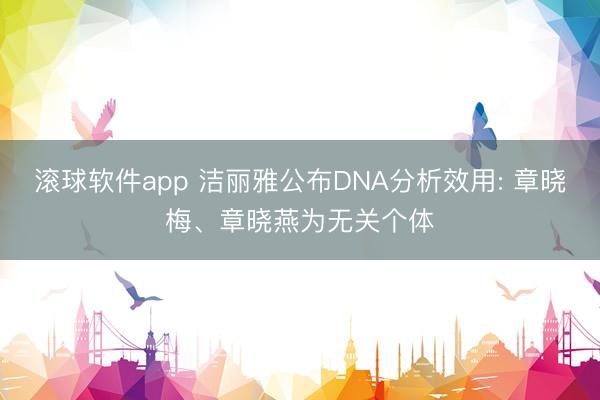 滚球软件app 洁丽雅公布DNA分析效用: 章晓梅、章晓燕为无关个体