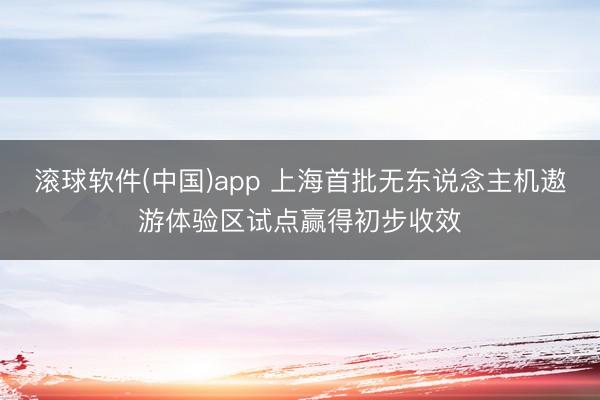 滚球软件(中国)app 上海首批无东说念主机遨游体验区试点赢得初步收效